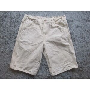VTG Dickies Shorts Mens 32 Beige Canvas‎ Workwear Chino w/Pockets Made In USA